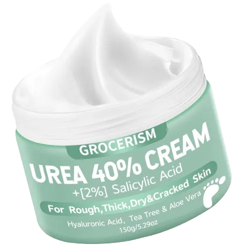 40% Urea Deep Moisturizing Cream 150g - Premium Callus Remover, Foot, Hand & Body Lotion with Hyaluronic Acid, Tea Tree & Aloe Vera for Soft Skin