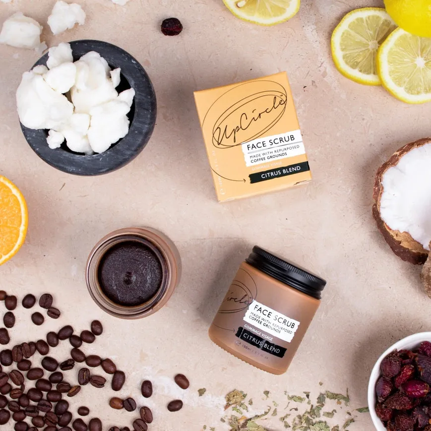 Face Scrub with Coffee   Rosehip - Citrus Blend