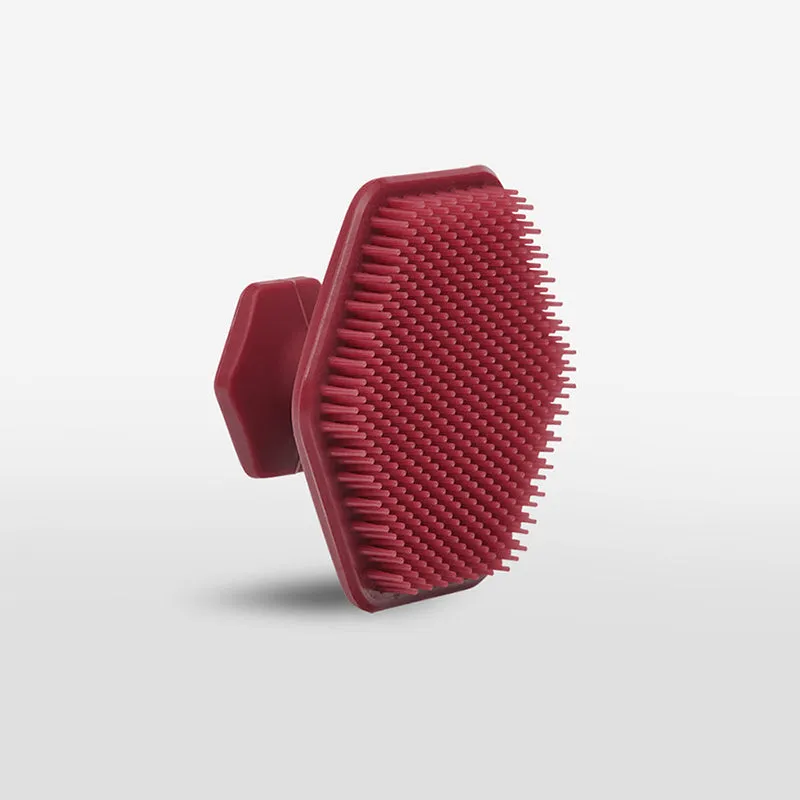 Tooletries - Face Scrubber & Holder, Gentle, Burgundy